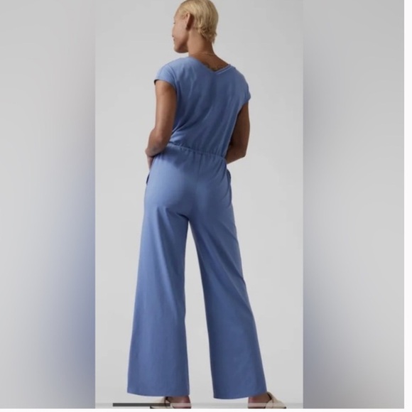 Athleta Willow Jumpsuit Size S Petite in Color Blue - Picture 2 of 6